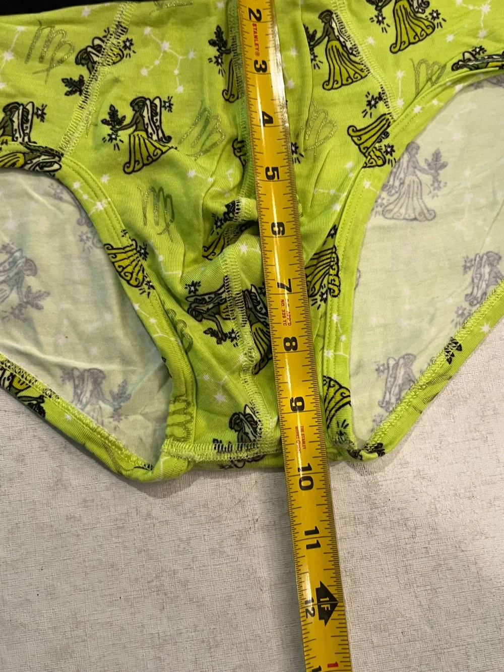 MeUndies astrological Briefs Trio set. Set of 3 Teal, Lime & Blue Star charts